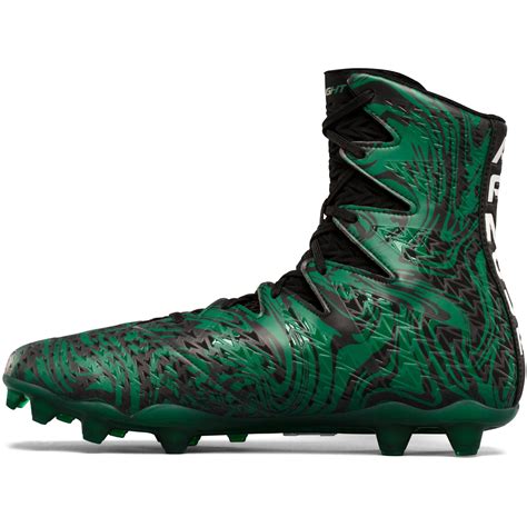 Under Armour Ua Highlight Lux Mc Black Green Football Cleats 10 Us For
