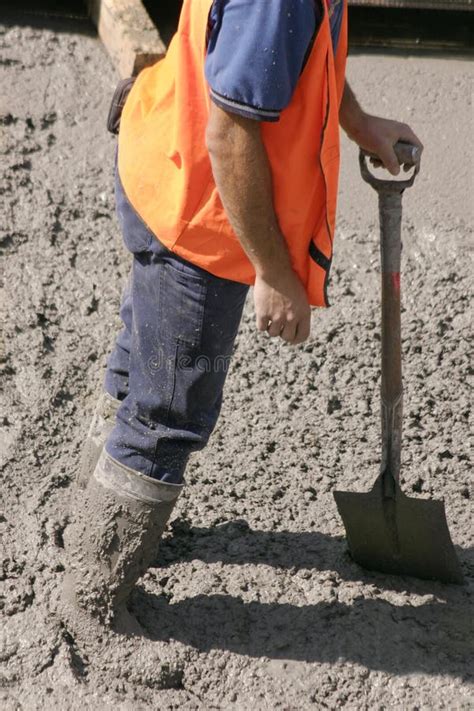 Stuck In Cement Stock Photo Image Of Occupation Clothing 232796