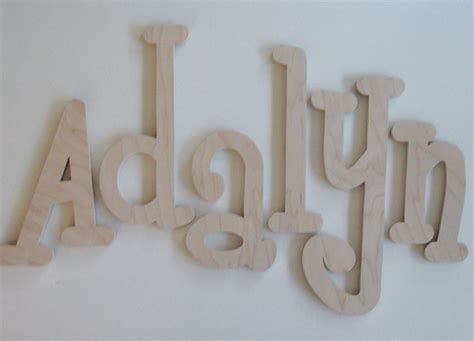 Unfinished Wooden Letterssizes Etsy