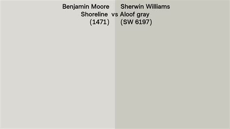 Benjamin Moore Shoreline 1471 Vs Sherwin Williams Aloof Gray Sw 6197