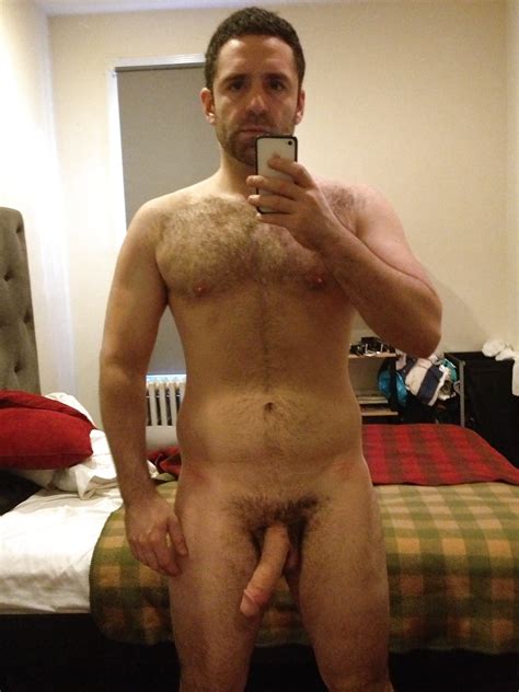 Hairy Muscle Man Selfie