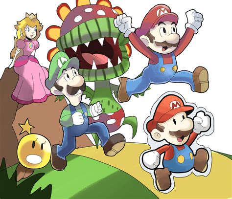 Mario And Luigi Paper Jam Bros By Ramyunking On Deviantart
