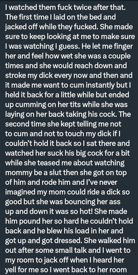 Pervconfession On Twitter More From Him And How He Watched His Cheating Mom