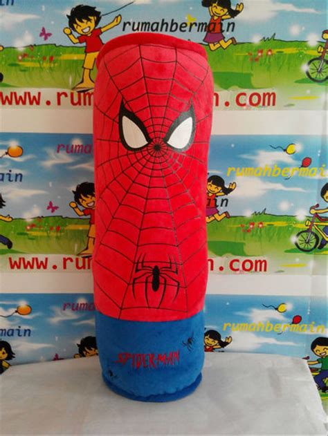 Bantal bulu rasfur boneka sni. Jual Bantal Guling Spiderman (50cm) di lapak rumahbermain ...