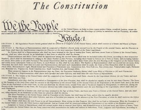 American Illiterati The Constitution Of The United States