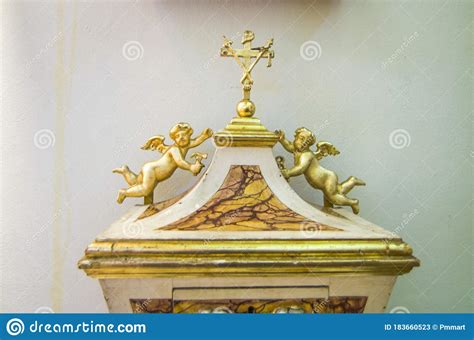 Tabernacle To Guard The Host For The Holy Mass Stock Image Image Of