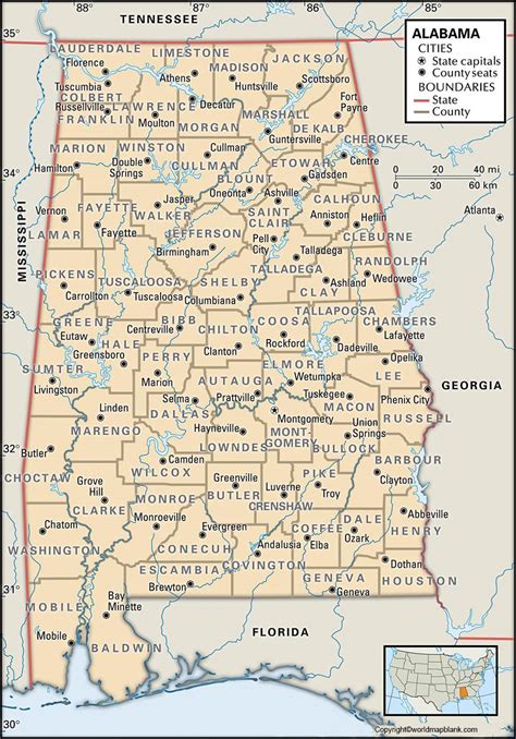 Printable Alabama Map Printable Word Searches