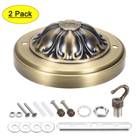 Uxcell Ceiling Canopy Kit Pendant Light Plate Base With Hook 5 18 Inch