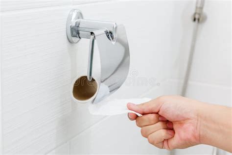 Toilet Paper Using Stock Photo Image Of Single Flush 51672348