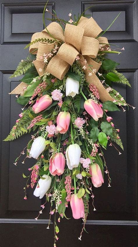 50 Fresh And Beautiful Spring Wreath Ideas For Front Door 99decor In