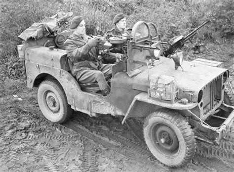 An Armoured Jeep Of 1 Sas Near Geilenkirchen In Germany During
