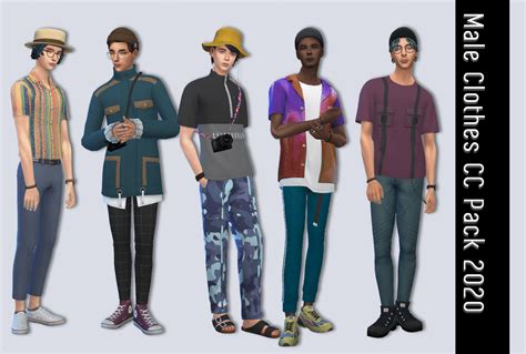 Sims 4 Men Clothing Maxis Match Photo Dimensional Thinking Fashion