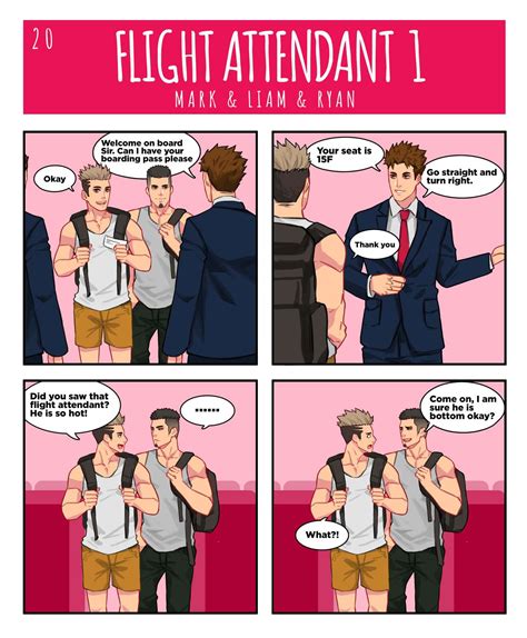 ENG Maorenc 毛毛人 Patreon August Flight Attendant Mark x Liam x Ryan Adult