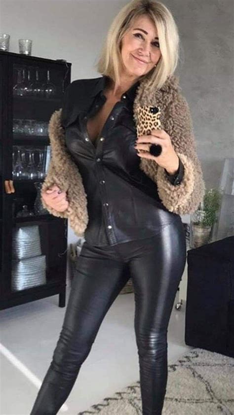 Sexy Milf Leather Leggings Free Porn Pics Hot XXX Photos And Best