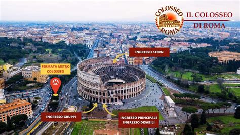 Rome Colosseum Entrances Map Visitor And Group Entry Points