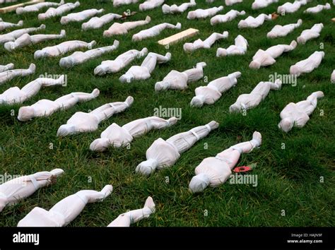 Shrouds Of The Somme Art Installation Stock Photo Alamy