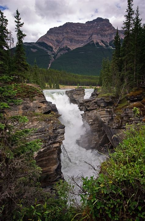 Athabasca Falls Alberta Canada World Waterfall Database