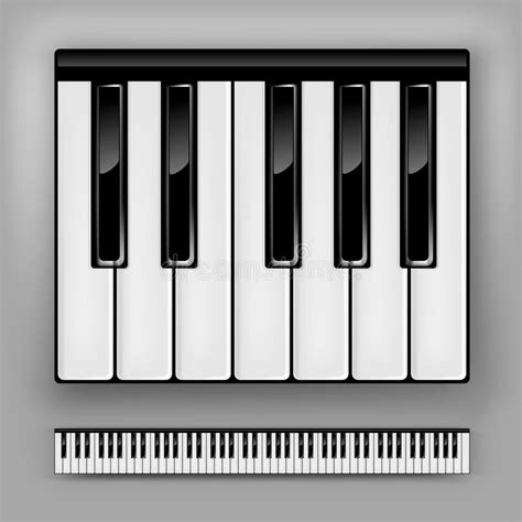 Anhand der klaviertastatur die verschiedenen töne kennenlernen und das mit einem klavier/einem glockenspiel. Clavier de piano illustration de vecteur. Illustration du complètement - 40173753