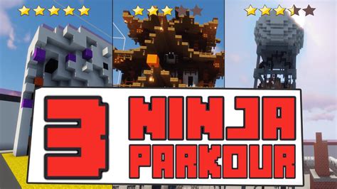 3 Parkour Ninja Dans Minecraft Youtube