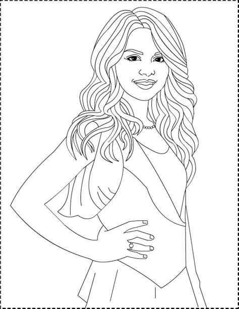 35 Printable Selena Gomez Coloring Pages Moniqueveronica