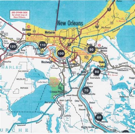 Mississippi River Mile Markers Map New Orleans