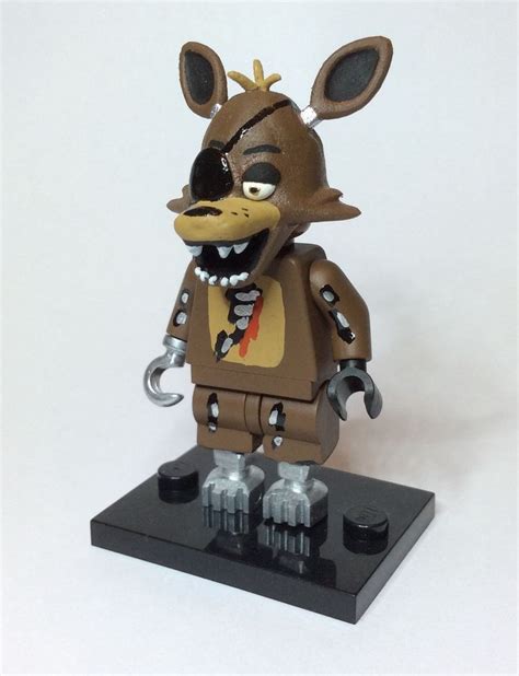Foxy Five Nights At Freddys Fnaf Custom Lego Minifigure Mini Fig