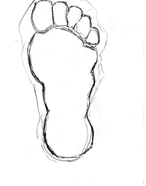 Footprint Drawing At Explore Collection Of