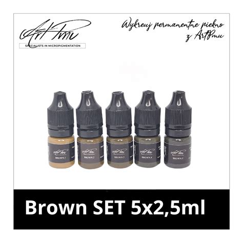 Brown Set X Ml Artpmu Specialist In Micropigmentation