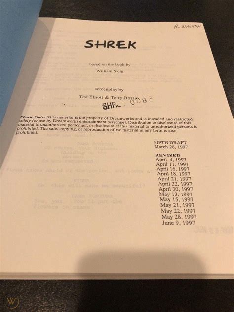 Shrek Movie Script Copy Earth Base