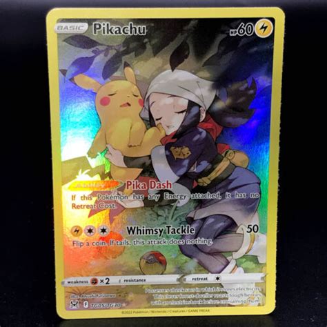 Pikachu Swsh Lost Origin Tg05tg30 Full Art Rare Pokemon Card Ebay