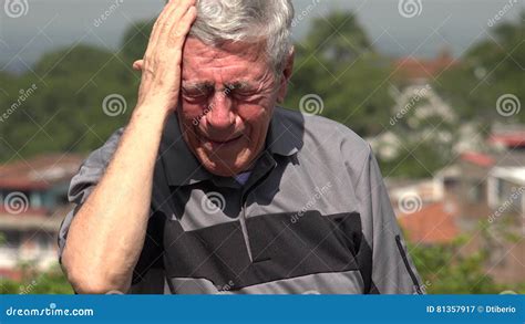 Crying Old Man Or Senior Stock Image Image Of Upset 81357917