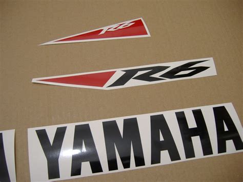 Yamaha Yzf R6 2010 Rj15 13s Decals Set Full Kit White Version