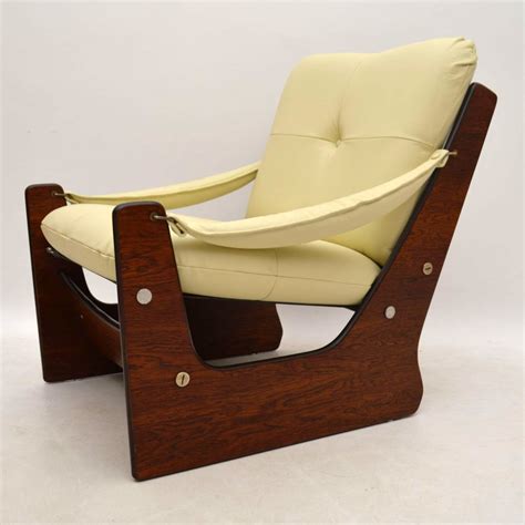 Worldwide shipping of design classics at pamono. Retro Rosewood Leather Armchair Vintage 1960's | Interior ...