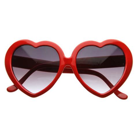 Cute Womens Popular Oversized Sweet Heart Valentines Shaped Sunglasses 8182 New Heart Shaped