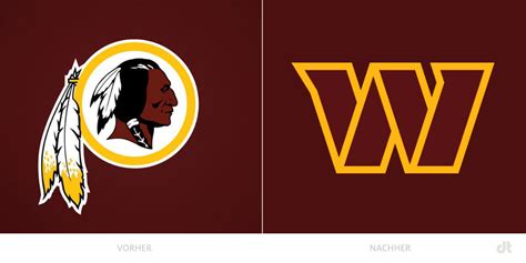 Washington Football Team Logo Vorher Und Nachher Design Tagebuch