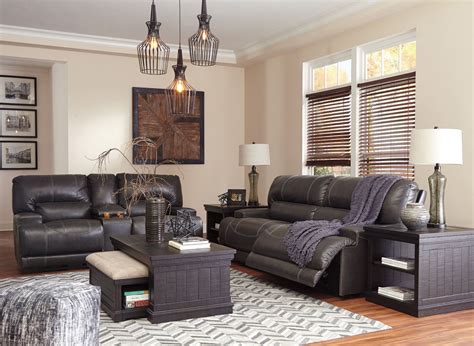 Mccaskill Gray Reclining Power Living Room Set From Ashley Coleman