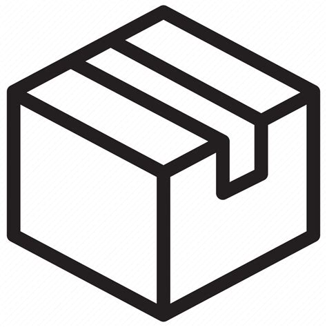 Box Delivery Ecommerce Line Moving Package Product Icon