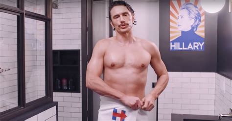 james franco endorses clinton again with shirtless video