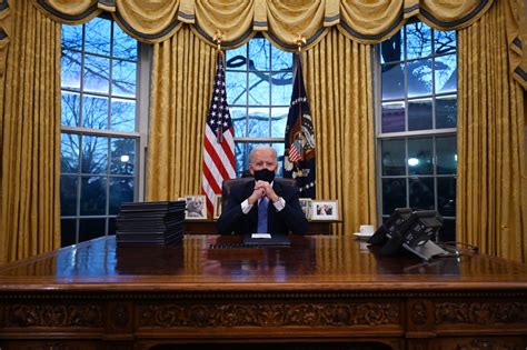 The oval office is the formal, working office space of the president of the united states. A first peek inside President Biden's Oval Office