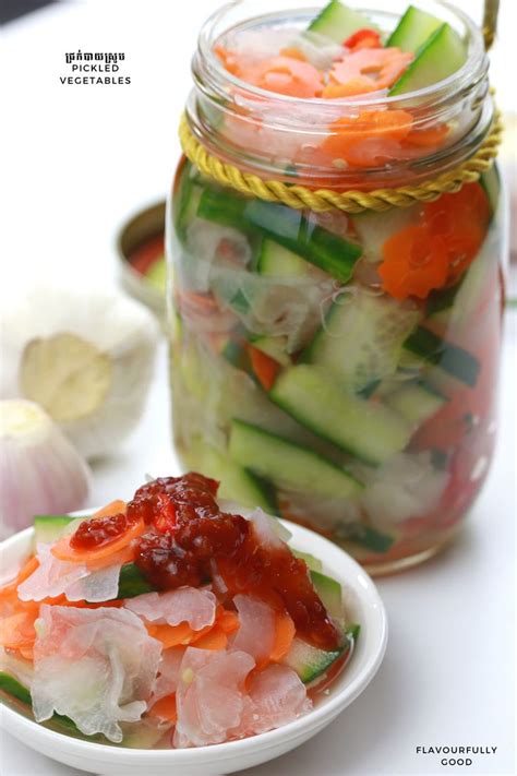ជ្រក់បាយស្រូប ជ្រក់ឆៃថាវ Pickled Vegetables ជ្រក់បន្លែ Khmer Food