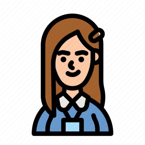 Teen Woman Student Staff Avatar Icon Download On Iconfinder