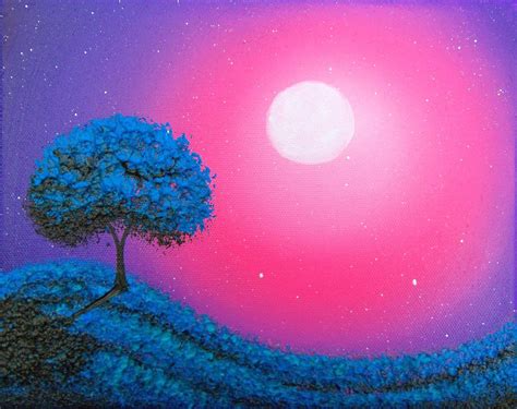 Bing Art By Rachel Bingaman Sunset Canvas Painting Original Oil