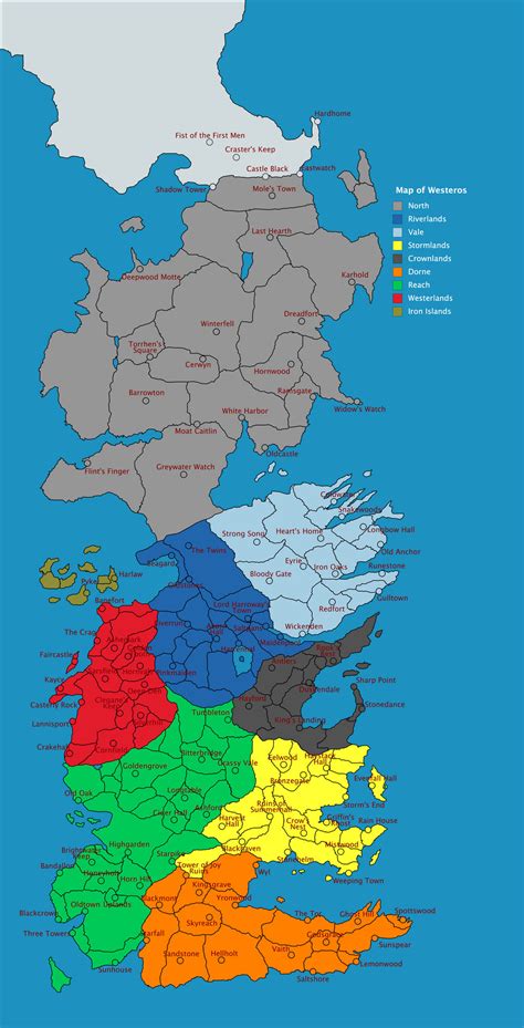 Map Of Westeros By Dresdenfiles10 On Deviantart