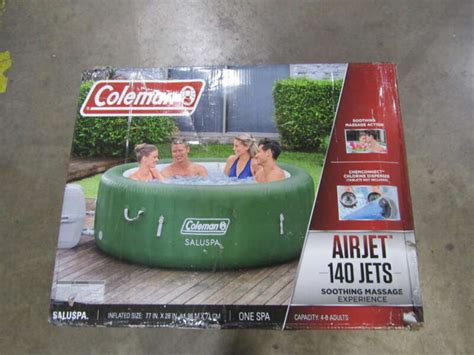Coleman Saluspa Inflatable Hot Tub Spa Green For Sale From United States