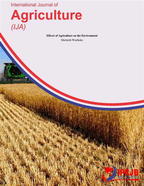 Pdf Effects Of Agriculture On The Environment