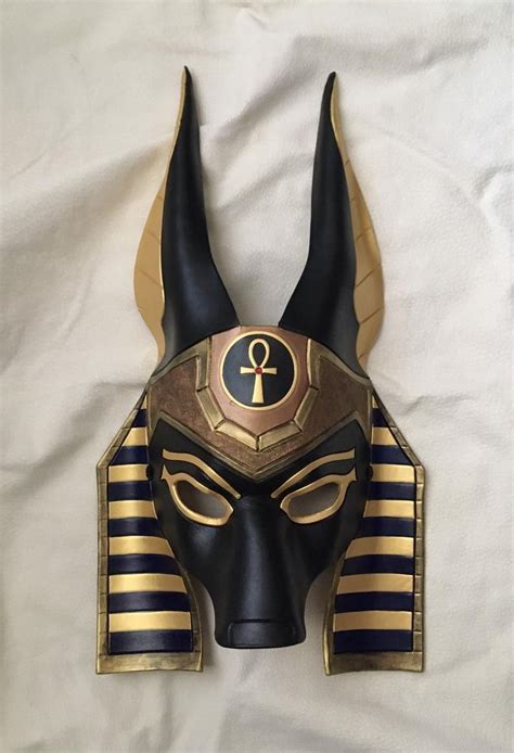 Made To Order Egyptian Jackal Anubis Leather Mask Underworld Etsy In 2020 Egyptian Jackal