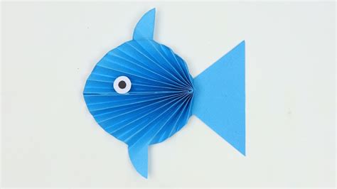 How To Make Easy Paper Fish Not Origami Step By Step Tutorial Fish 🐠