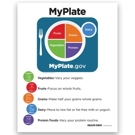 Myplate Tear Pad Health Edco Nutrition Education Tools
