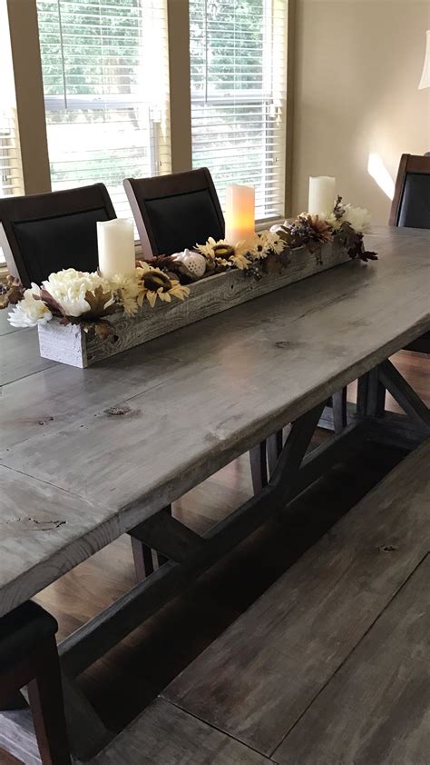 5 out of 5 stars. Table and long box centerpiece for fall🍂 | Fall table ...