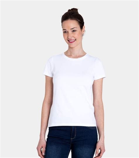 White Womens Jersey Crew Neck Short Sleeve Tee Woolovers Au